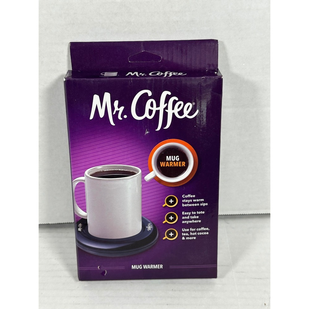 Mr.‎ Coffee Mug Warmer Black Portable Beverage Heater MWBLKPDQ-RB New